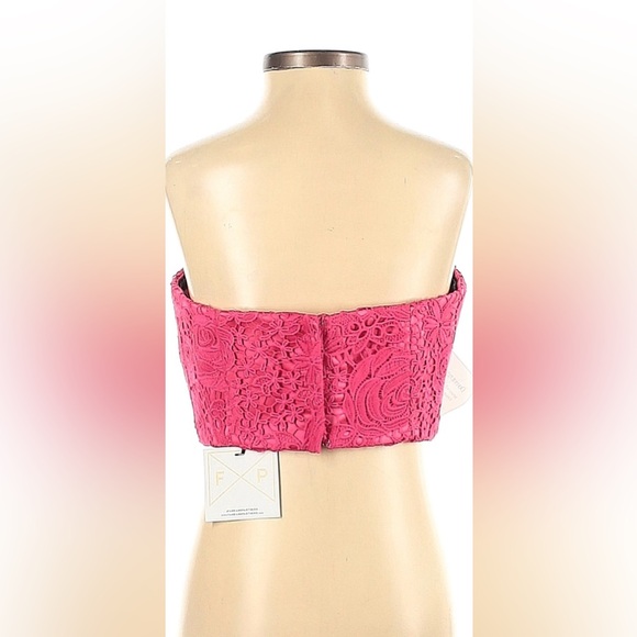 Fame & Partners Hot Pink Tube Top, Size 2 - Picture 2 of 4